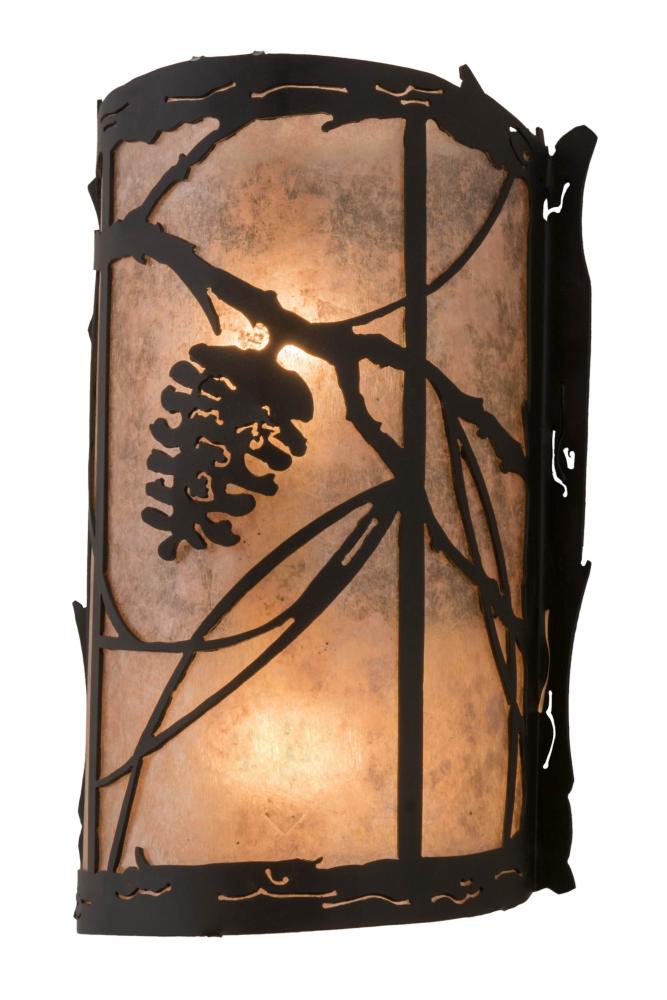 8" Wide Whispering Pines Right Wall Sconce