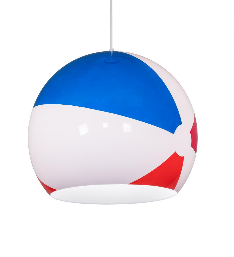 18" Wide Beach Ball Pendant