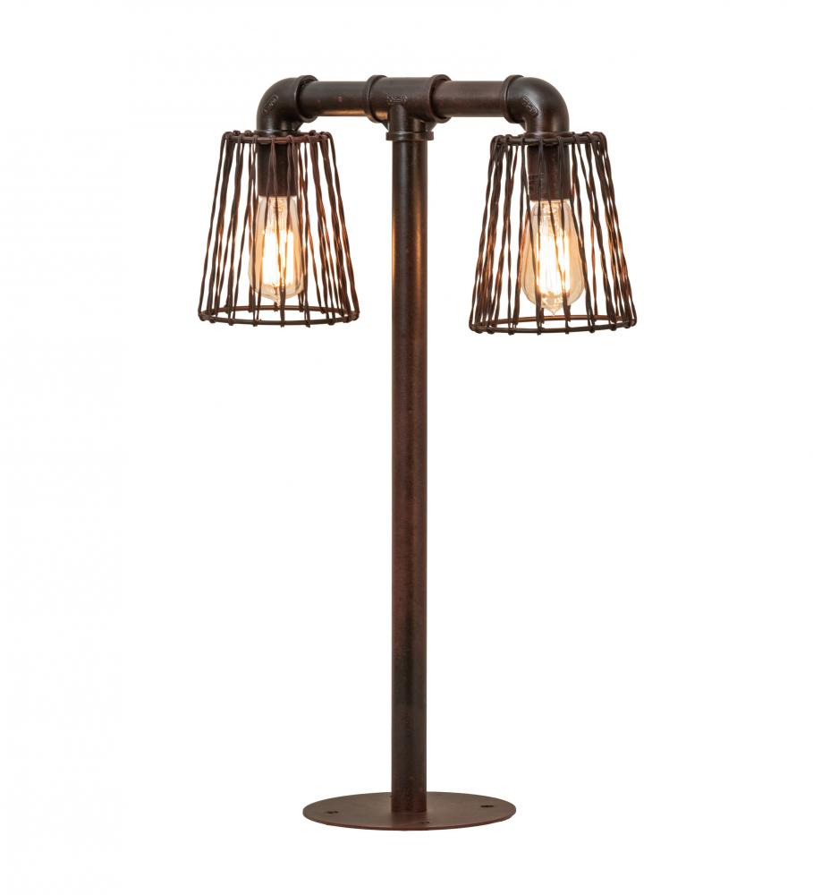 28" High X 18" Wide PipeDream 2 Light Table Lamp