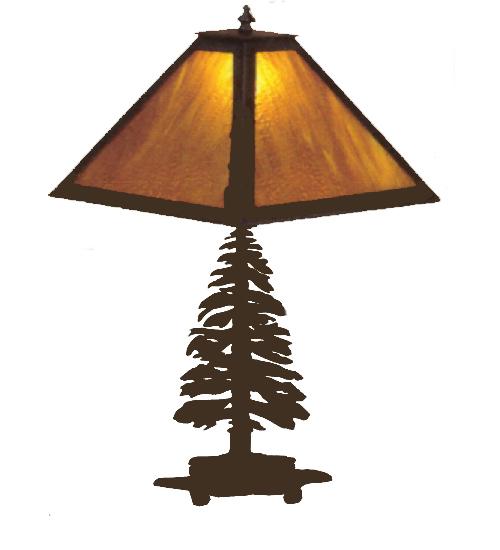 21"H Tall Pines Table Lamp