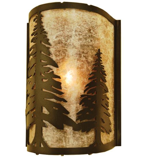 8"W Tall Pines Wall Sconce