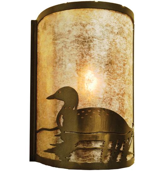 8"W Loon Left Wall Sconce