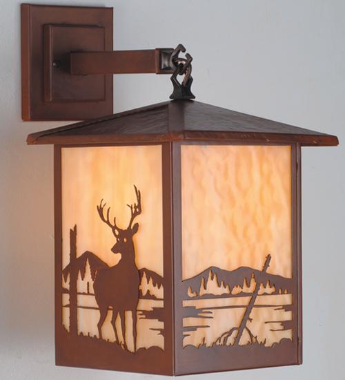 9"W Seneca Deer Creek Hanging Wall Sconce