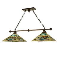 Meyda Blue 102745 - 46&#34;L VALENCIA Mission 2 LT Island Pendant