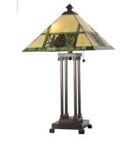 Meyda Blue 103380 - 24&#34; High Pinecone Ridge Table Lamp