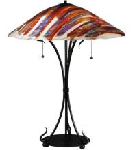 Meyda Blue 108321 - 28&#34;H Marina Fused Glass Table Lamp