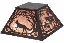 Meyda Blue 109865 - 17&#34;Sq Fox Hunt Shade