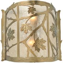 Meyda Blue 111643 - 15&#34;W Maple Leaf Wall Sconce