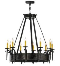 Meyda Blue 112388 - 35&#34;W Costello 10 LT Chandelier