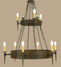 Meyda Blue 112813 - 47&#34; Wide Warwick 12 Light Two Tier Chandelier