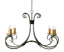 Meyda Blue 115240 - 36&#34; Long Elon 6 Light Oblong Chandelier