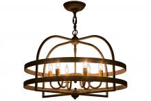 Meyda Blue 115278 - 22"W Aldari 6 LT Chandelier