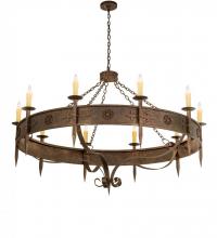 Meyda Blue 115623 - 66&#34; Wide Calandra 10 Light Chandelier