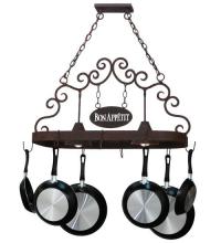 Meyda Blue 115648 - 34&#34;L Bon Appetit 2 LT Pot Rack