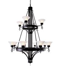 Meyda Blue 116425 - 48" Wide Savino 12 Light Two Tier Chandelier