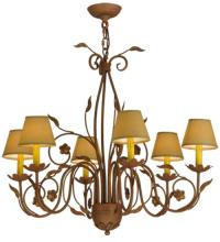 Meyda Blue 116650 - 31&#34;W Bordeaux 6 LT Chandelier