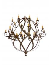 Meyda Blue 118183 - 96&#34; Wide Caliope 25 Light Chandelier