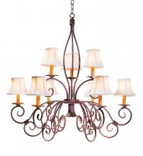 Meyda Blue 119084 - 36&#34; Wide Grace 10 Light Two Tier Chandelier