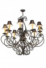 Meyda Blue 120309 - 42&#34;W Phillipe 10 LT Chandelier