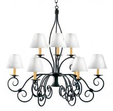 Meyda Blue 120350 - 26&#34; Wide Grace 10 Light Two Tier Chandelier