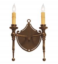 Meyda Blue 120642 - 8&#34; Wide Malta Crest Wall Sconce