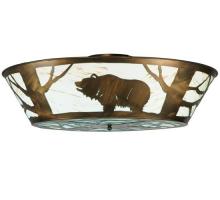 Meyda Blue 121113 - 47&#34; Wide Grizzly Bear on the Loose LED Flushmount