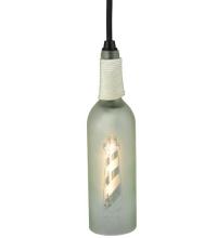 Meyda Blue 124508 - 3&#34;W Coastal Collection Lighthouse Wine Bottle Mini Pendant