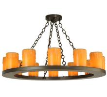 Meyda Blue 125431 - 36&#34;W Loxley 12 LT Chandelier