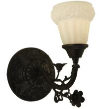 Meyda Blue 126018 - 7&#34; Wide White Puffy Rose Wall Sconce