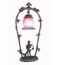 Meyda Blue 12655 - 19&#34; High Pink/Blue Cherub With Violin Mini Lamp