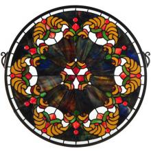 Meyda Blue 127106 - 18&#34;W X 18&#34;H Middleton Stained Glass Window