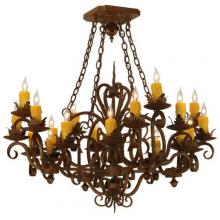 Meyda Blue 130490 - 38" Square Kimberly 20 Light Chandelier