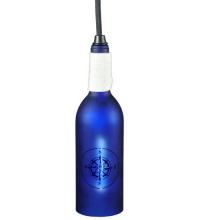 Meyda Blue 134037 - 3&#34;W Coastal Collection Compass Wine Bottle Mini Pendant