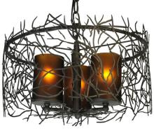 Meyda Blue 135707 - 14" Wide Twigs 3 Light Pendant