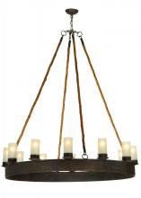 Meyda Blue 137752 - 50&#34; Wide Costello Ring 12 Light Chandelier