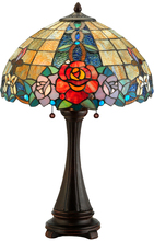 Meyda Blue 138121 - 25&#34;H Rose Vine Table Lamp