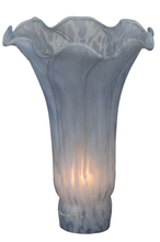 Meyda Blue 141330 - 4&#34; Wide X 6&#34; High Grey Pond Lily Shade