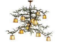 Meyda Blue 141349 - 52"W Pine Branch Valley View 12 LT Chandelier