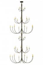 Meyda Blue 143565 - 78&#34; Wide Cheal 40 Light Double Chandelier