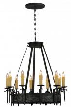 Meyda Blue 144262 - 36&#34;W Costello 10 LT Chandelier