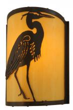 Meyda Blue 146242 - 8&#34; Wide Heron Wall Sconce