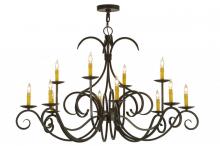 Meyda Blue 146968 - 48&#34;W Cypress 12 LT Chandelier