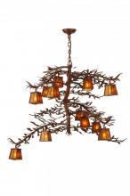 Meyda Blue 147616 - 48"W Pine Branch 12 LT Chandelier