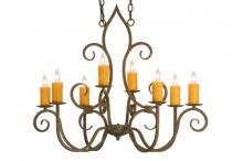 Meyda Blue 149185 - 36&#34;L Clifton 8 LT Oblong Chandelier