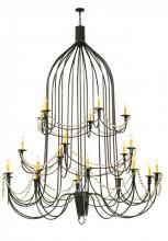 Meyda Blue 149323 - 72" Wide Bell 20 Light Three Tier Chandelier