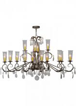 Meyda Blue 149437 - 62&#34; Long Windsor 14 Light Oblong Chandelier