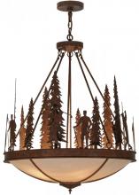 Meyda Blue 149734 - 30"W Ironwood Pendant