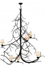 Meyda Blue 150694 - 50&#34;W Winter Solstice Empire 6 LT Chandelier