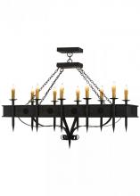 Meyda Blue 151155 - 66&#34;L Calandra 10 LT Oblong Chandelier