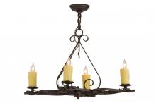 Meyda Blue 151378 - 28"L Elianna 4 LT Chandelier